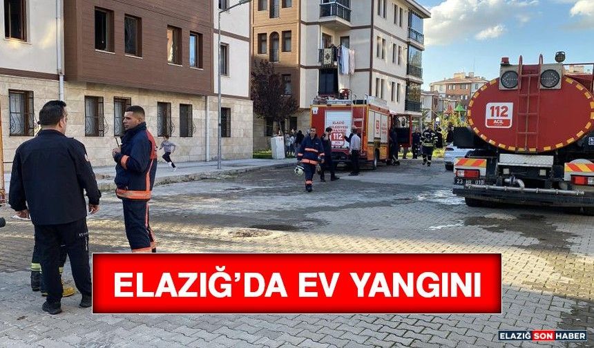 Elazığ’da Ev Yangını