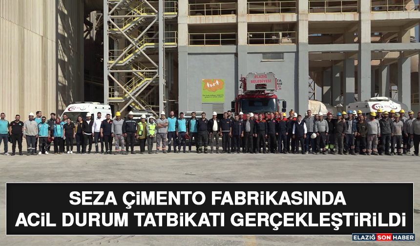 Seza Çimento Fabrikasında Acil Durum Tatbikatı Gerçekleştirildi