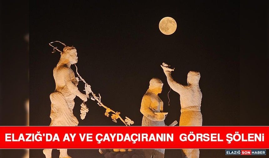 Elazığ'da Ay ve Çaydaçıranın Görsel Şöleni