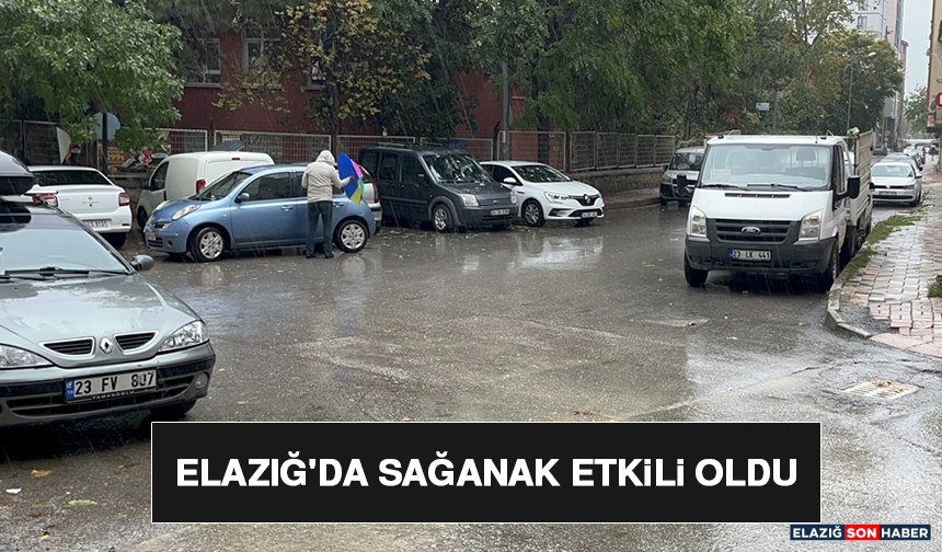 Elazığ'da Sağanak Etkili Oldu