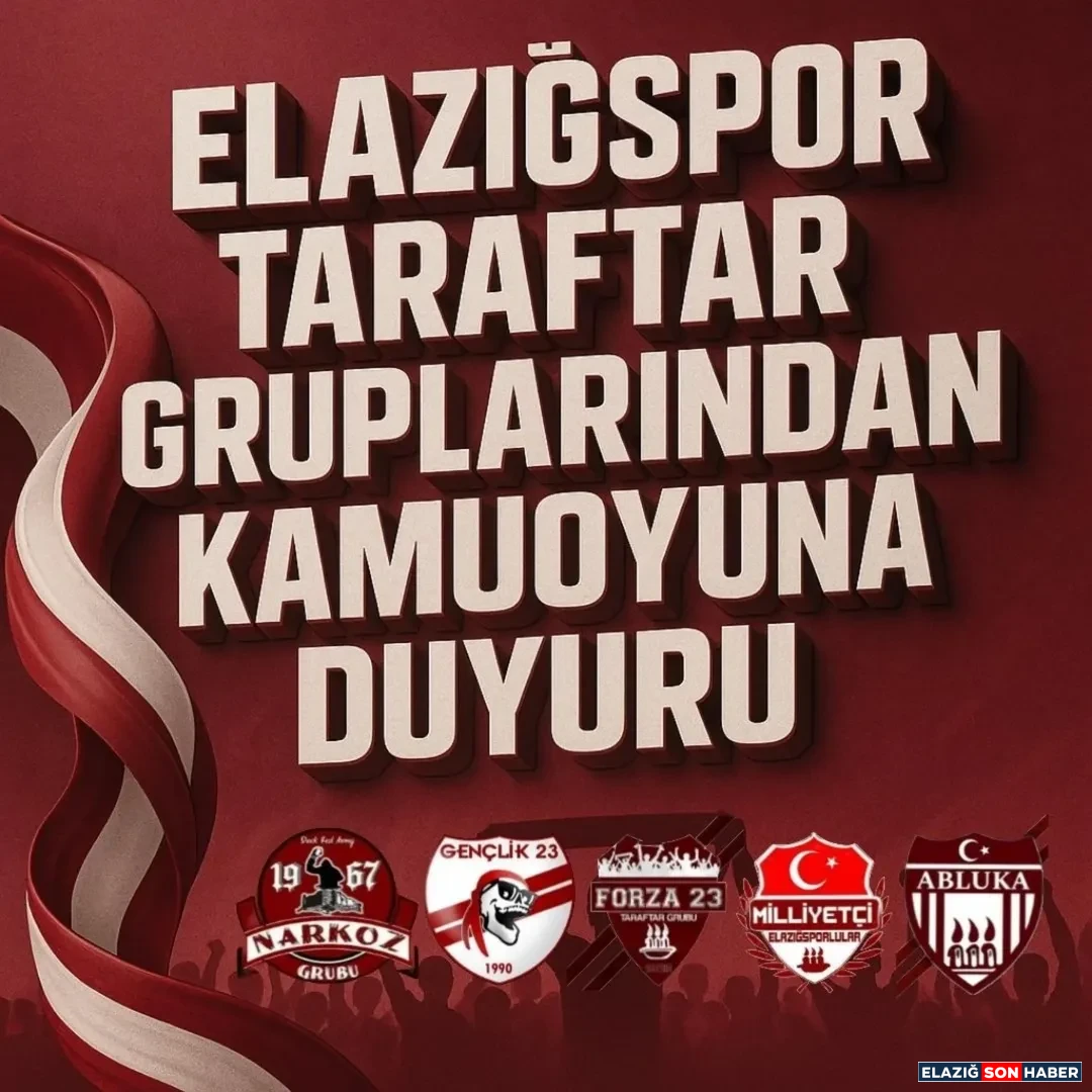 Elazığ Kamuoyunaözellikle Maraton Tribününe Gelecek Taraftarlarımız Oturma Çekirdek Yemek Yok 90 Dakika Takıma Destek