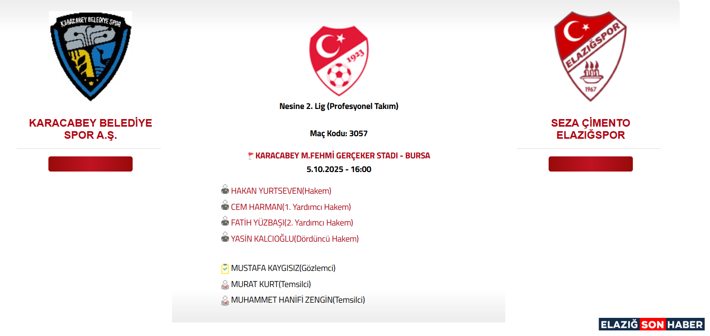 Hakemler Ekran Görüntüsü