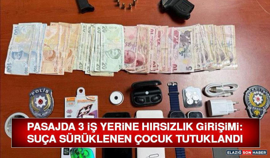 Pasajda 3 İş Yerine Hırsızlık Girişimi: Suça Sürüklenen Çocuk Tutuklandı