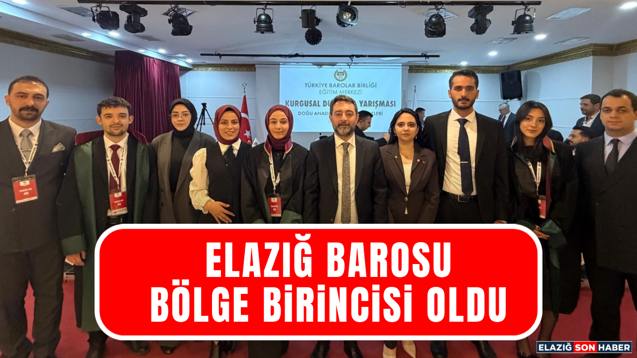 Elazığ Barosu Bölge Birincisi Oldu