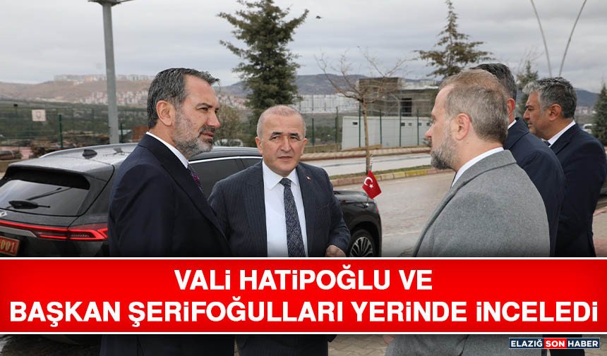 Vali Hatipoğlu ve Başkan Şerifoğulları Yerinde İnceledi