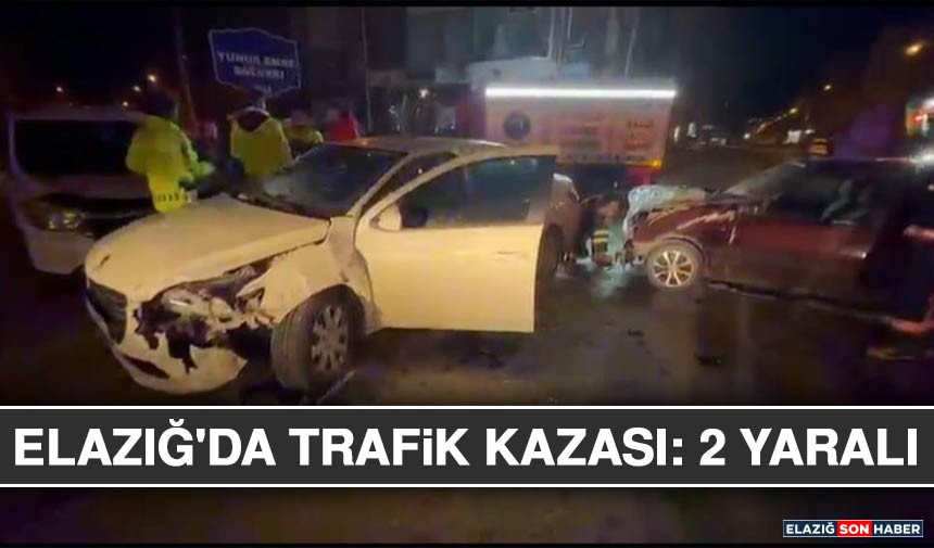 Elazığ'da Trafik Kazası: 2 Yaralı