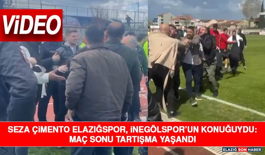 Seza Çimento Elazığspor, İnegölspor’un Konuğuydu: Maç Sonu Tartışma Yaşandı