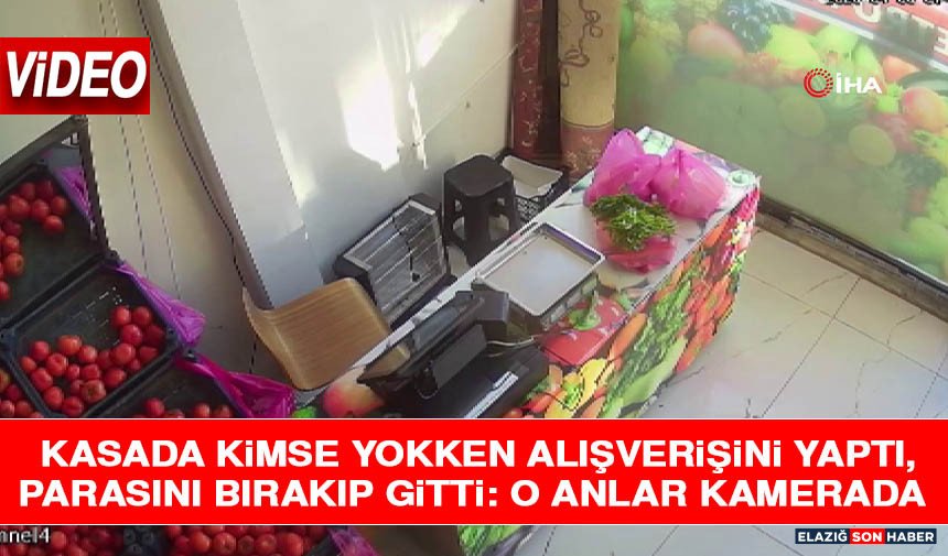 Kasada Kimse Yokken Alışverişini Yaptı, Parasını Bırakıp Gitti: O Anlar Kamerada