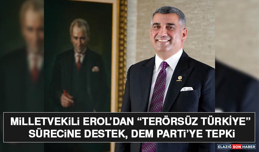 Milletvekili Erol’dan “Terörsüz Türkiye” Sürecine Destek, Dem Parti’ye Tepki