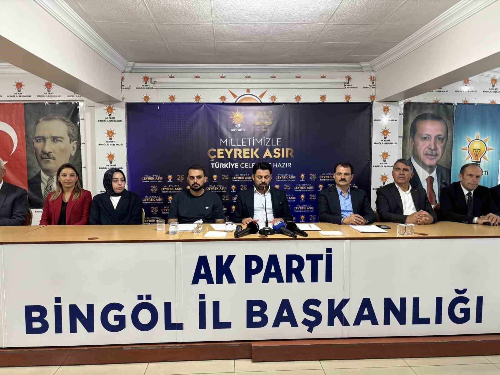 AK Parti Bingöl İl Başkanı Seven: '25 yıldır, Türkiye'yi her alanda büyütmenin ve güçlendirmenin mücadelesini