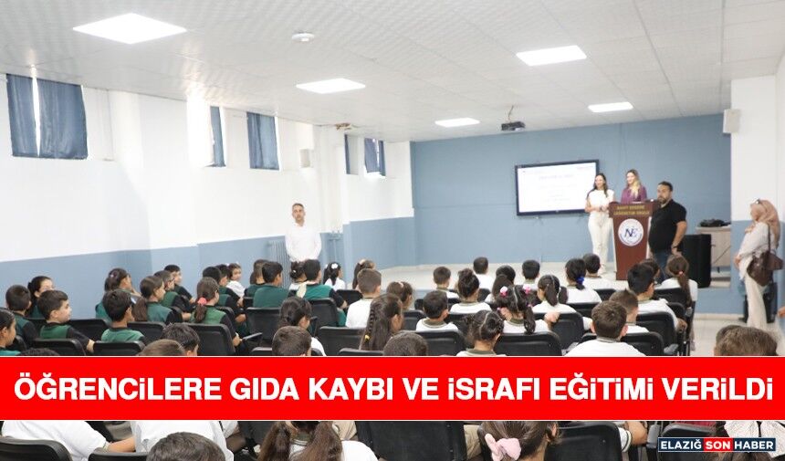 Öğrencilere Gıda Kaybı ve İsrafı Eğitimi Verildi