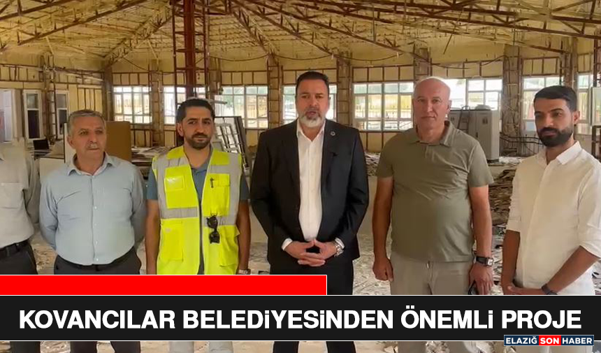 Kovancılar Belediyesinden Önemli Proje