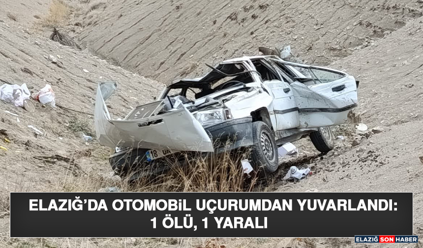 Elazığ’da Otomobil Uçurumdan Yuvarlandı: 1 Ölü, 1 Yaralı