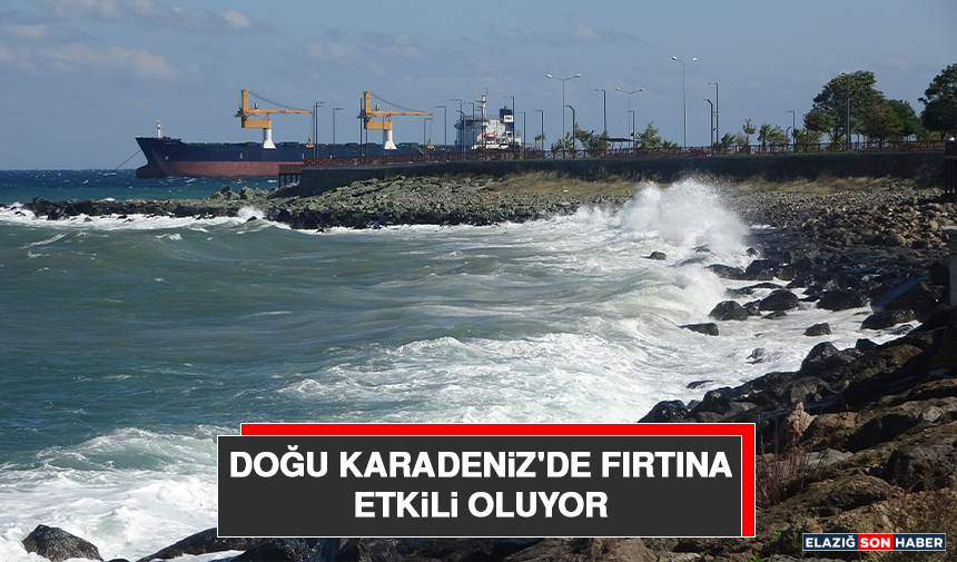 Doğu Karadeniz'de Fırtına Etkili Oluyor