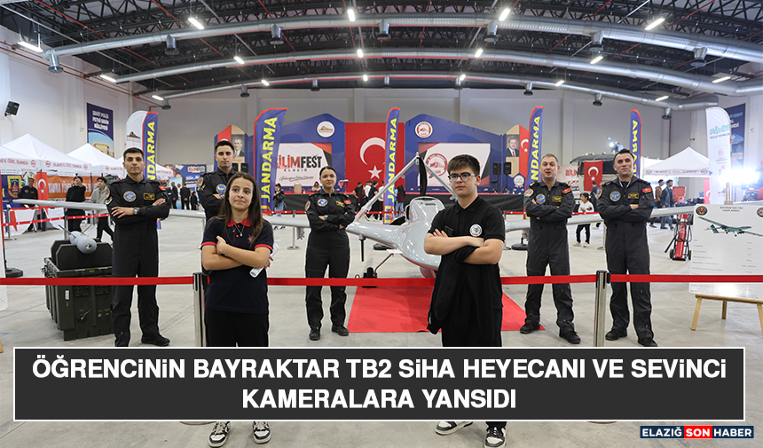 Öğrencinin Bayraktar TB2 SİHA Heyecanı ve Sevinci Kameralara Yansıdı